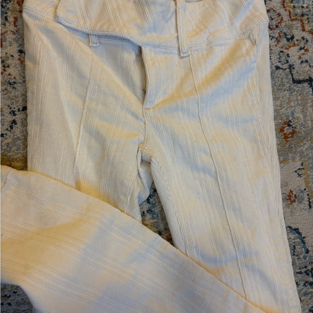 Urban Outfitters Ivory Corduroy Trousers